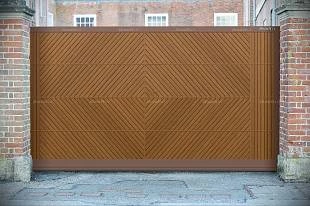 Уличные откатные ворота Premium, 3300х2200